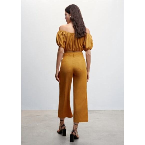 MANGO High-Waist Crop Trousers - XL - Picture 4 of 6
